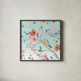 Natures Bliss III by Daphne Brissonnet. Shown in a sleek black glass frame for a contemporary gallery look. Available as an archival giclee rolled canvas, fine art paper, or poster print. SKU 48137a.