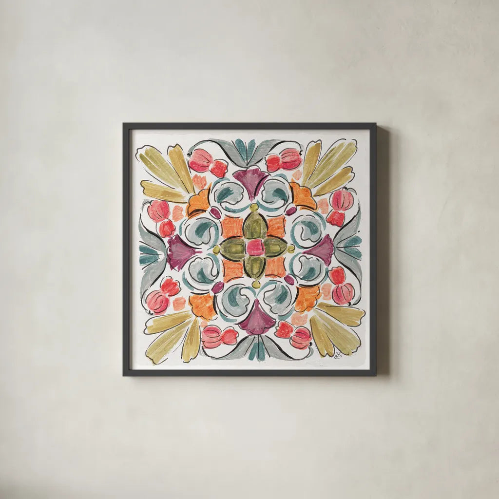 Natures Bliss IX by Daphne Brissonnet. Shown in a sleek black glass frame for a contemporary gallery look. Available as an archival giclee rolled canvas, fine art paper, or poster print. SKU 48143a.