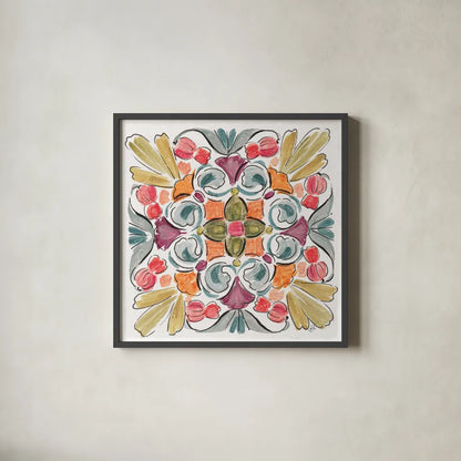 Natures Bliss IX by Daphne Brissonnet. Shown in a sleek black glass frame for a contemporary gallery look. Available as an archival giclee rolled canvas, fine art paper, or poster print. SKU 48143a.