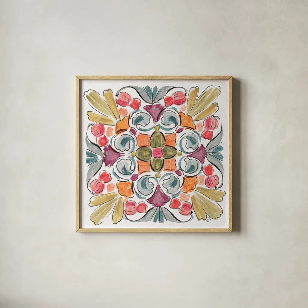 Natures Bliss IX by Daphne Brissonnet. Shown in a natural wood glass frame for a timeless modern aesthetic. Available as an archival giclee rolled canvas, fine art paper, or poster print. SKU 48143a.