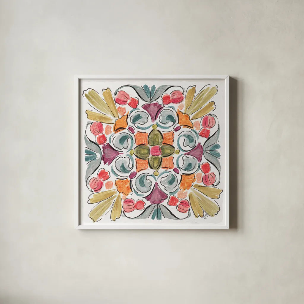 Natures Bliss IX by Daphne Brissonnet. Shown in a crisp white glass frame for a clean and minimalist style. Available as an archival giclee rolled canvas, fine art paper, or poster print. SKU 48143a.