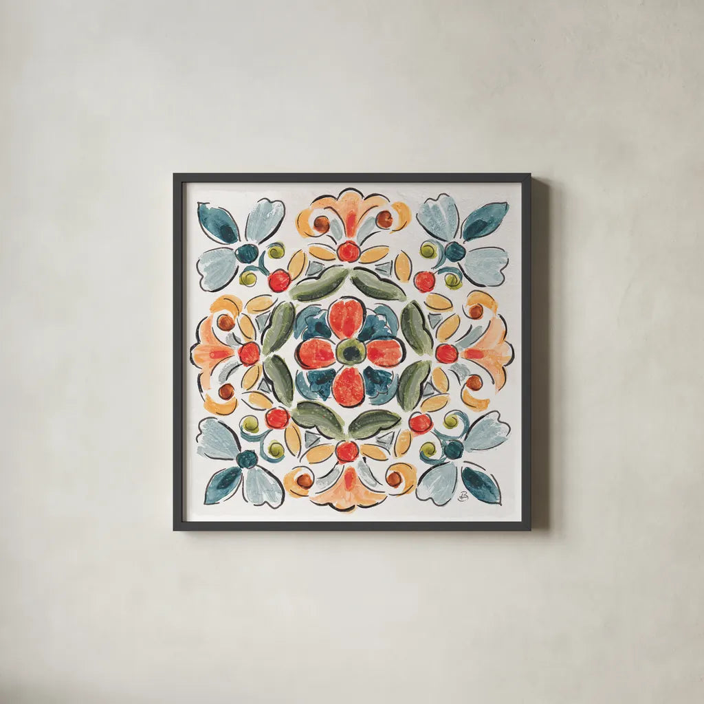 Natures Bliss VI by Daphne Brissonnet. Shown in a sleek black glass frame for a contemporary gallery look. Available as an archival giclee rolled canvas, fine art paper, or poster print. SKU 48140a.