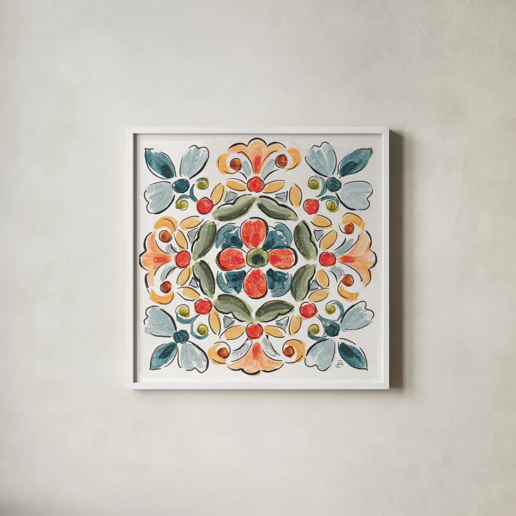 Natures Bliss VI by Daphne Brissonnet. Shown in a crisp white glass frame for a clean and minimalist style. Available as an archival giclee rolled canvas, fine art paper, or poster print. SKU 48140a.