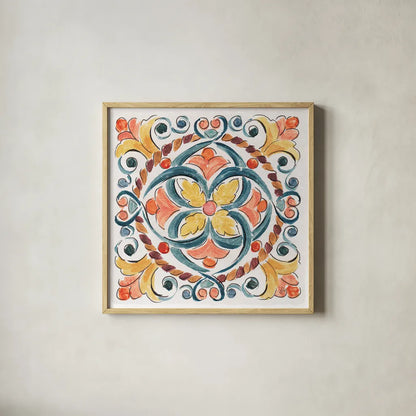 Natures Bliss VII by Daphne Brissonnet. Shown in a natural wood glass frame for a timeless modern aesthetic. Available as an archival giclee rolled canvas, fine art paper, or poster print. SKU 48141a.