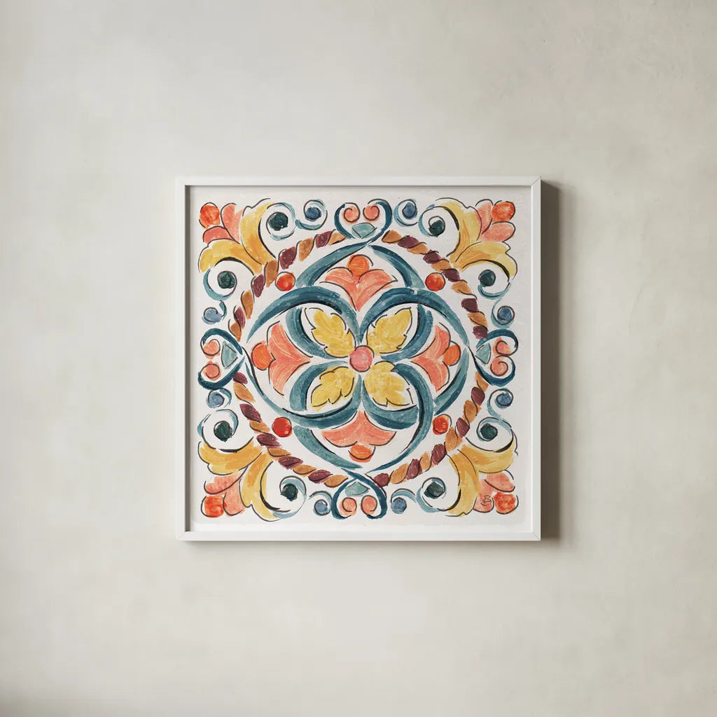 Natures Bliss VII by Daphne Brissonnet. Shown in a crisp white glass frame for a clean and minimalist style. Available as an archival giclee rolled canvas, fine art paper, or poster print. SKU 48141a.