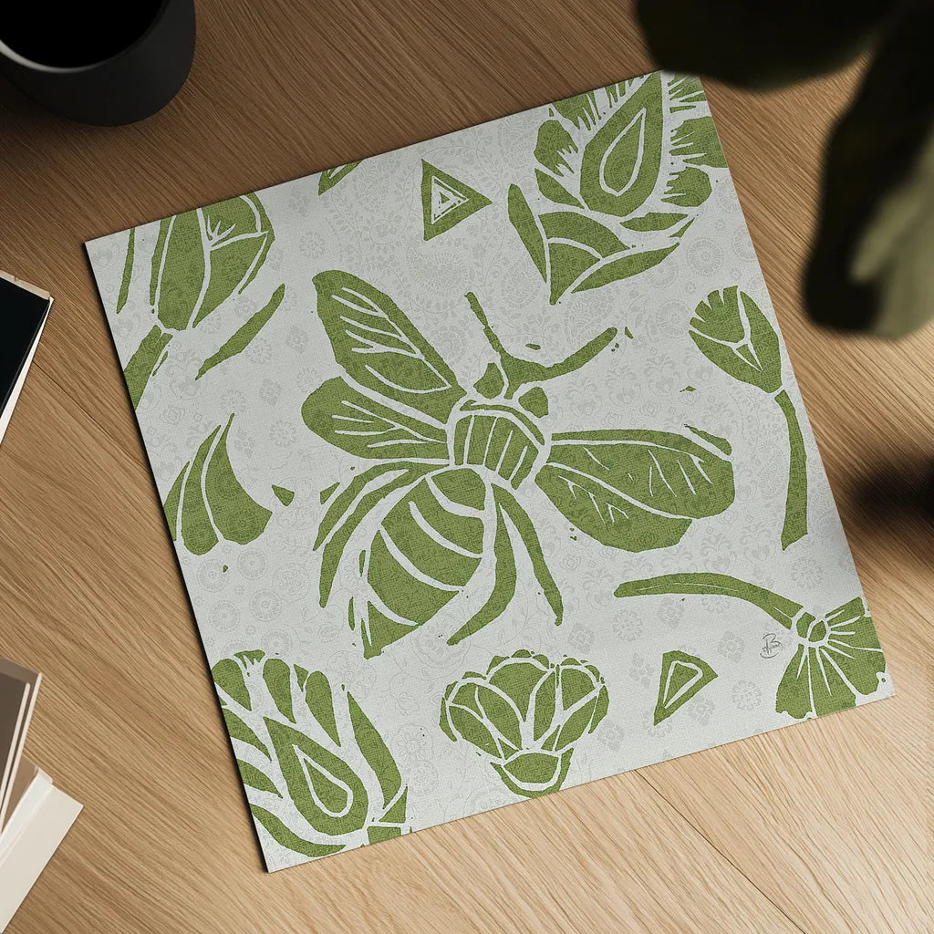 Nordic Woodcut VI by Daphne Brissonnet. Shown as a detailed flat fine art print, highlighting archival giclee quality. Available as an archival giclee rolled canvas, fine art paper, or poster print. SKU 21865a.