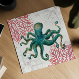 Ocean Finds III by Daphne Brissonnet. Shown as a detailed flat fine art print, highlighting archival giclee quality. Available as an archival giclee rolled canvas, fine art paper, or poster print. SKU 64727a.