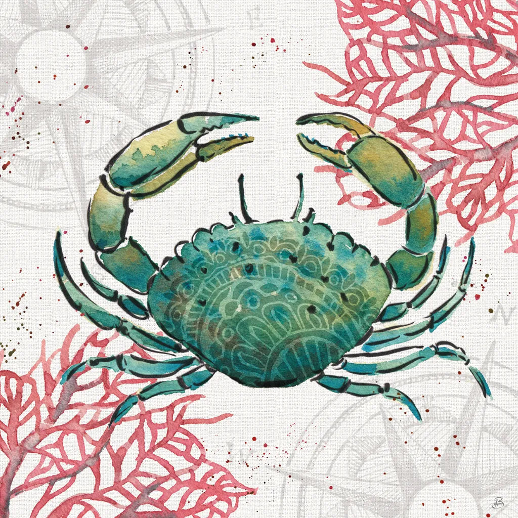 Ocean Finds V by Daphne Brissonnet. SKU 64729a. Archival Giclee Fine art print for wall decor.