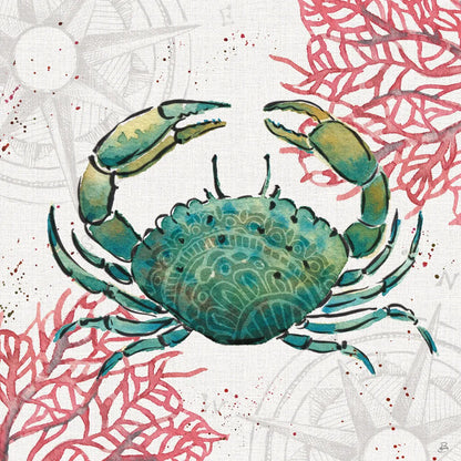 Ocean Finds V by Daphne Brissonnet. SKU 64729a. Archival Giclee Fine art print for wall decor.