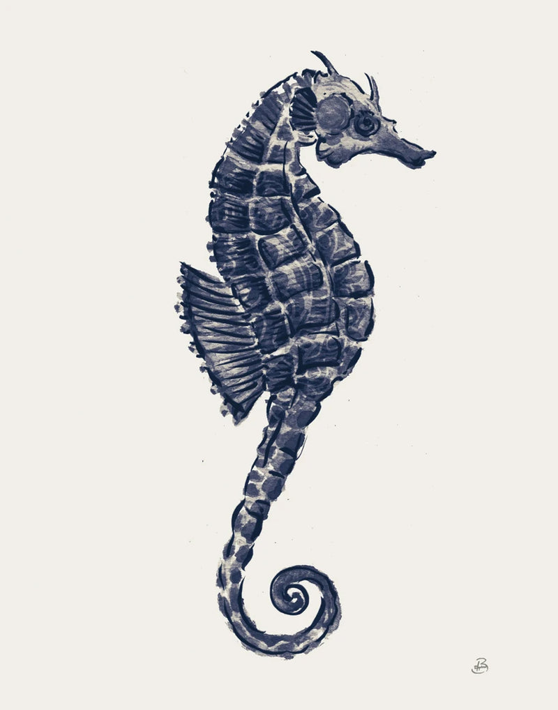 Ocean Finds VI Navy by Daphne Brissonnet