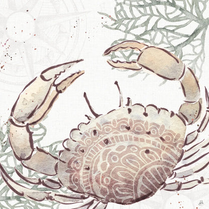 Ocean Finds XI Neutral by Daphne Brissonnet. SKU 85799a. Archival Giclee Fine art print for wall decor.