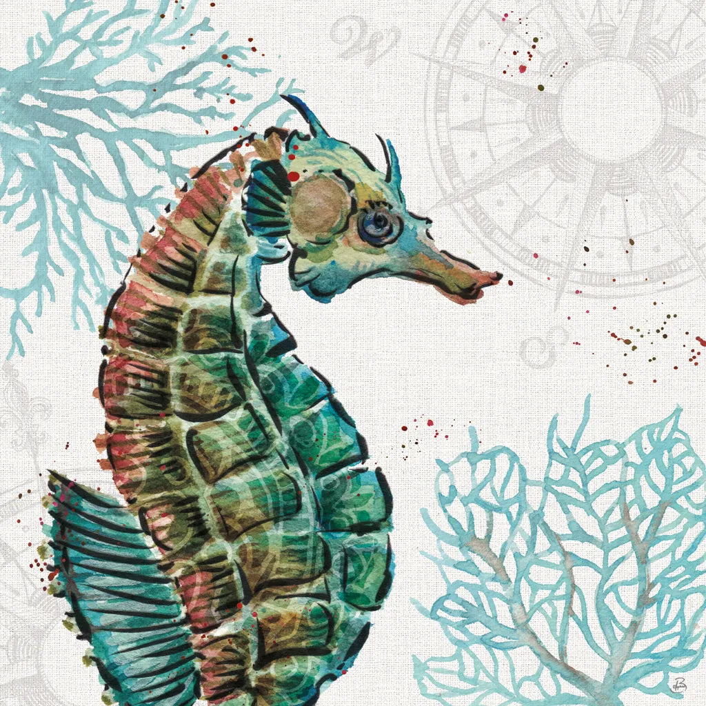 Ocean Finds XII by Daphne Brissonnet. SKU 64736a. Archival Giclee Fine art print for wall decor.