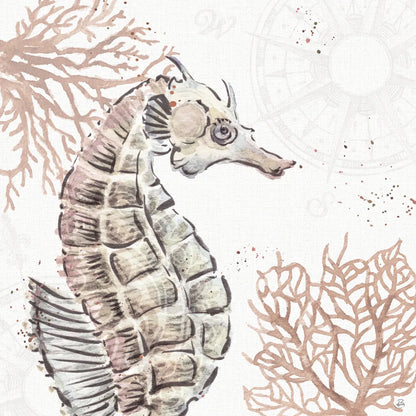 Ocean Finds XII Neutral by Daphne Brissonnet. SKU 85800a. Archival Giclee Fine art print for wall decor.