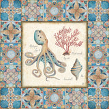 Oceanography Framed I by Daphne Brissonnet. SKU 105000a. Archival Giclee Fine art print for wall decor.