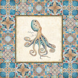 Oceanography Framed V by Daphne Brissonnet. SKU 14697a. Archival Giclee Fine art print for wall decor.