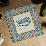 Oceanography Framed VIII by Daphne Brissonnet. Shown as a detailed flat fine art print, highlighting archival giclee quality. Available as an archival giclee rolled canvas, fine art paper, or poster print. SKU 67101a.