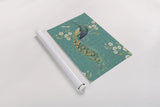 Ornate Peacock IXD by Daphne Brissonnet. shown as a rolled paper print. Available as archival giclee rolled canvas, fine art paper, or poster print. SKU 21850h.