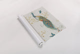 Ornate Peacock XA by Daphne Brissonnet. shown as a rolled paper print. Available as archival giclee rolled canvas, fine art paper, or poster print. SKU 28573h.