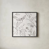 Outdoor Beauties I by Daphne Brissonnet. Shown in a sleek black glass frame for a contemporary gallery look. Available as an archival giclee rolled canvas, fine art paper, or poster print. SKU 101075a.