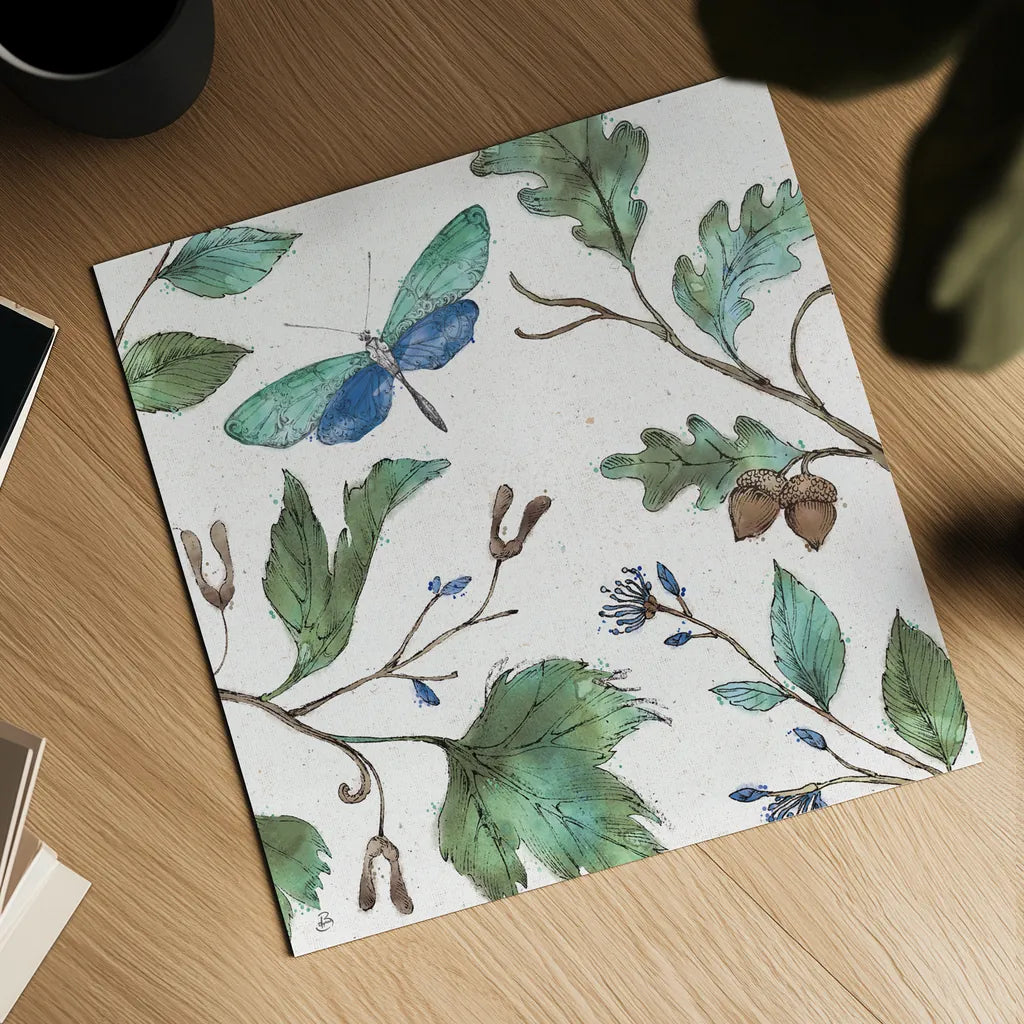 Outdoor Beauties I Color by Daphne Brissonnet. Shown as a detailed flat fine art print, highlighting archival giclee quality. Available as an archival giclee rolled canvas, fine art paper, or poster print. SKU 54833a.