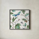 Outdoor Beauties I Color by Daphne Brissonnet. Shown in a sleek black glass frame for a contemporary gallery look. Available as an archival giclee rolled canvas, fine art paper, or poster print. SKU 54833a.