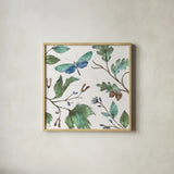 Outdoor Beauties I Color by Daphne Brissonnet. Shown in a natural wood glass frame for a timeless modern aesthetic. Available as an archival giclee rolled canvas, fine art paper, or poster print. SKU 54833a.