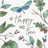 Outdoor Beauties I Color Be Happy and Free by Daphne Brissonnet. SKU 57351a. Archival Giclee Fine art print for wall decor.