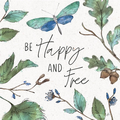 Outdoor Beauties I Color Be Happy and Free by Daphne Brissonnet. SKU 57351a. Archival Giclee Fine art print for wall decor.