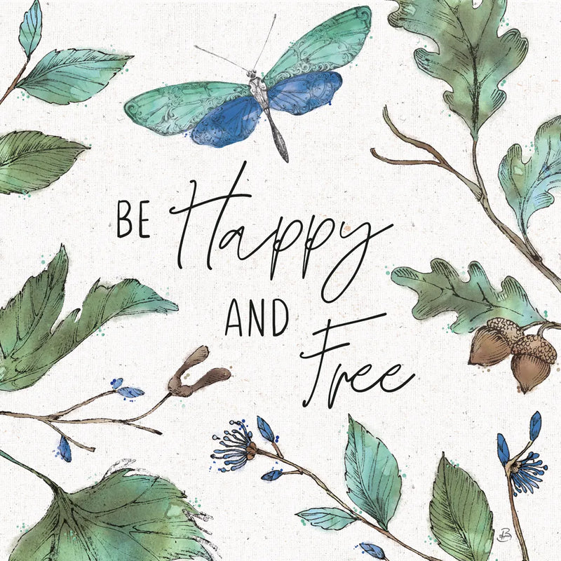 Outdoor Beauties I Color Be Happy and Free by Daphne Brissonnet. SKU 57351a. Archival Giclee Fine art print for wall decor.
