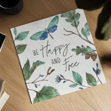 Outdoor Beauties I Color Be Happy and Free by Daphne Brissonnet. Shown as a detailed flat fine art print, highlighting archival giclee quality. Available as an archival giclee rolled canvas, fine art paper, or poster print. SKU 57351a.