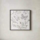 Outdoor Beauties II by Daphne Brissonnet. Shown in a sleek black glass frame for a contemporary gallery look. Available as an archival giclee rolled canvas, fine art paper, or poster print. SKU 101076a.