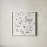 Outdoor Beauties II by Daphne Brissonnet. Shown in a crisp white glass frame for a clean and minimalist style. Available as an archival giclee rolled canvas, fine art paper, or poster print. SKU 101076a.