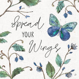 Outdoor Beauties II Color Spread Your Wings by Daphne Brissonnet. SKU 57352a. Archival Giclee Fine art print for wall decor.