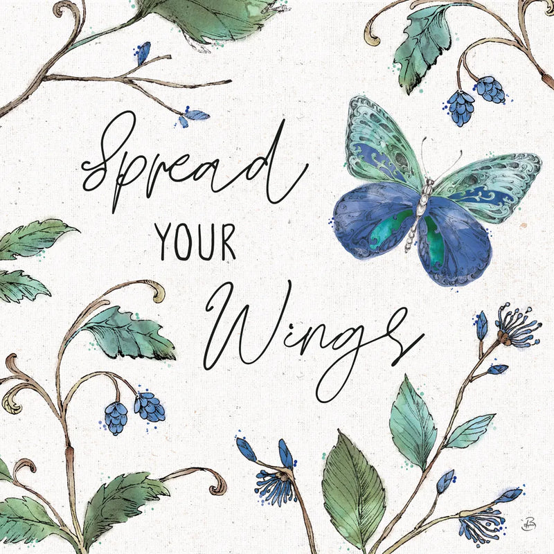 Outdoor Beauties II Color Spread Your Wings by Daphne Brissonnet. SKU 57352a. Archival Giclee Fine art print for wall decor.