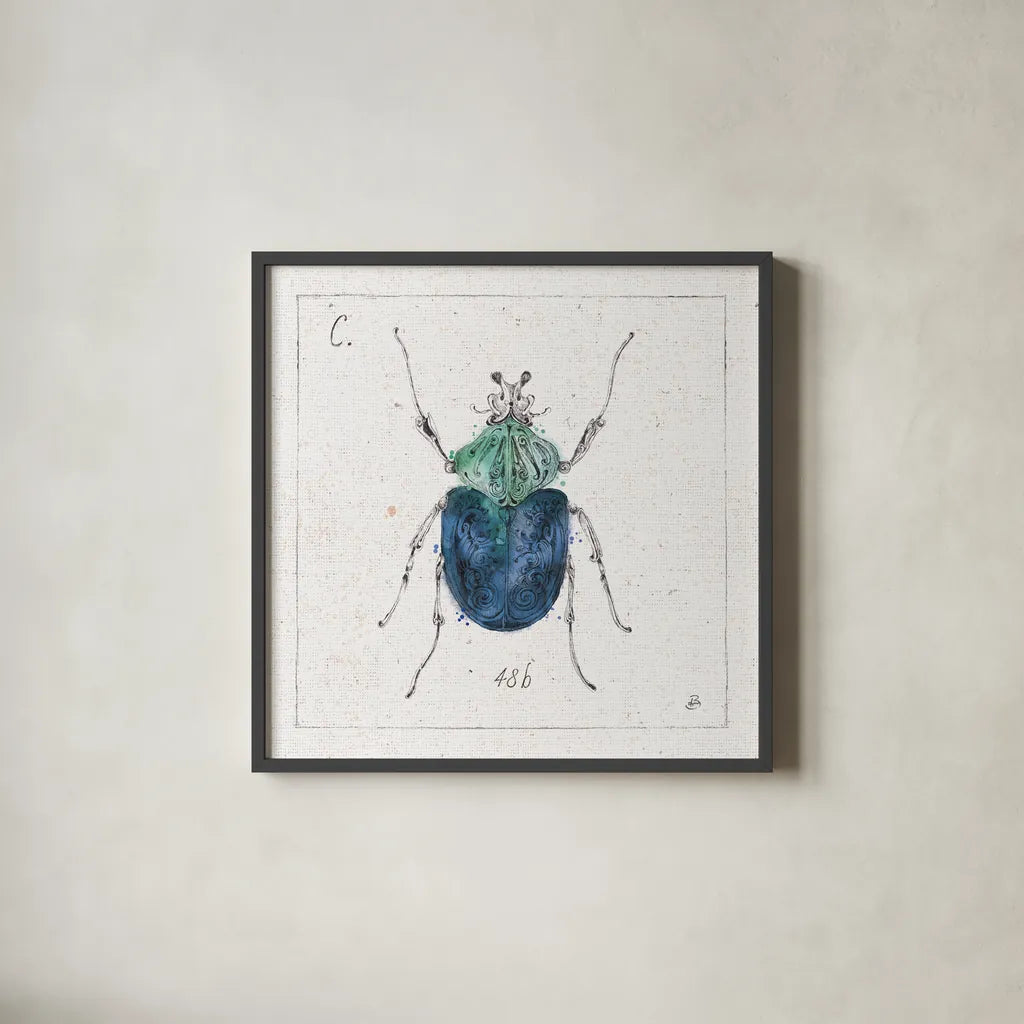 Outdoor Beauties IX Color by Daphne Brissonnet. Shown in a sleek black glass frame for a contemporary gallery look. Available as an archival giclee rolled canvas, fine art paper, or poster print. SKU 54841a.