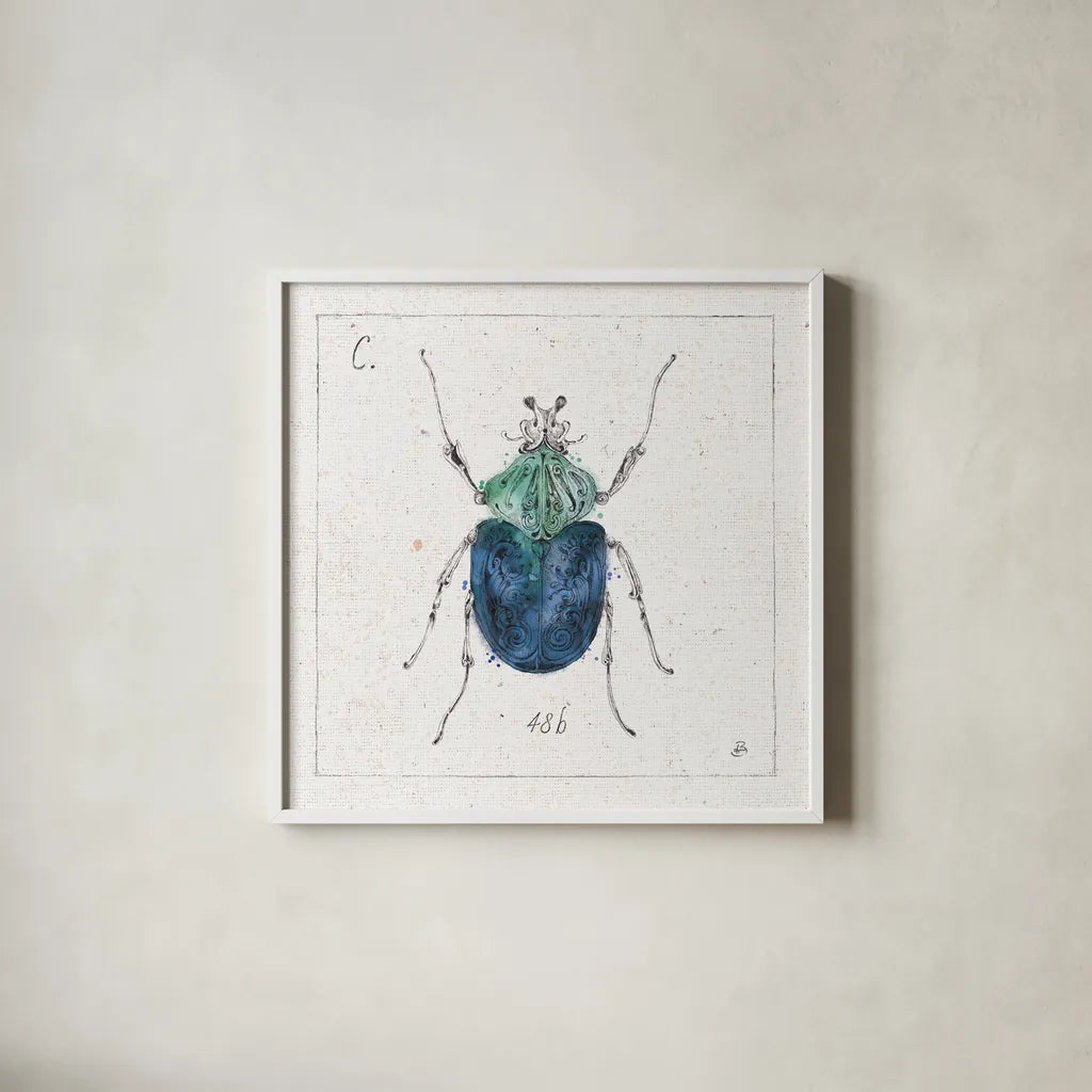 Outdoor Beauties IX Color by Daphne Brissonnet. Shown in a crisp white glass frame for a clean and minimalist style. Available as an archival giclee rolled canvas, fine art paper, or poster print. SKU 54841a.