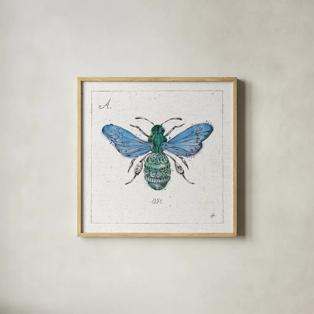 Outdoor Beauties VII Color by Daphne Brissonnet. Shown in a natural wood glass frame for a timeless modern aesthetic. Available as an archival giclee rolled canvas, fine art paper, or poster print. SKU 54839a.