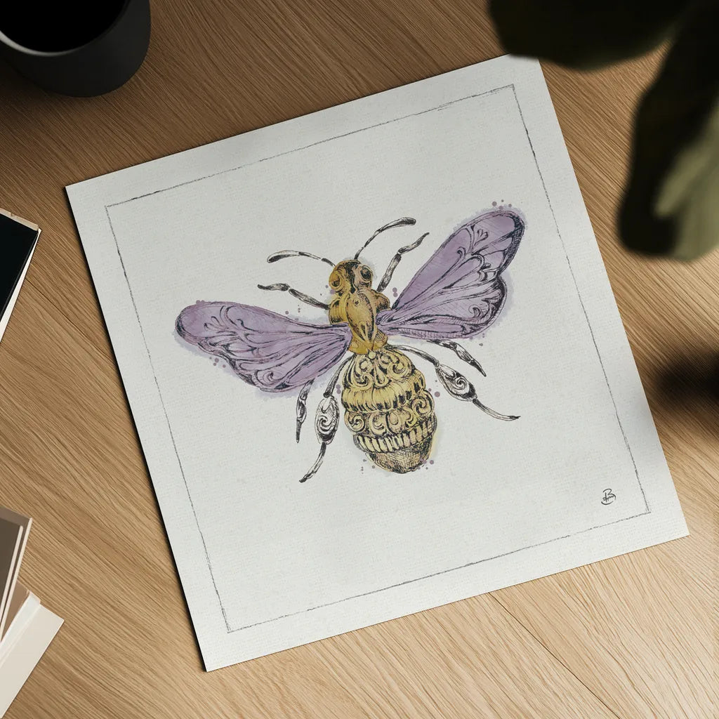 Outdoor Beauties VII Pastel by Daphne Brissonnet. Shown as a detailed flat fine art print, highlighting archival giclee quality. Available as an archival giclee rolled canvas, fine art paper, or poster print. SKU 87934a.