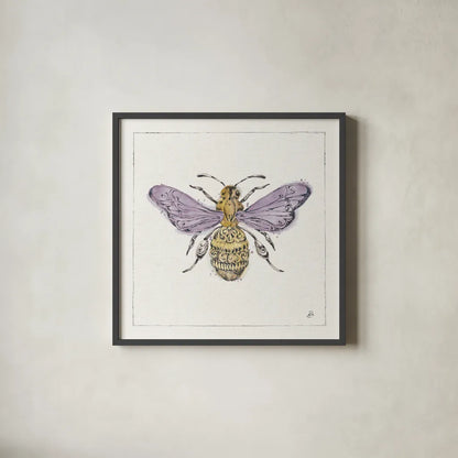 Outdoor Beauties VII Pastel by Daphne Brissonnet. Shown in a sleek black glass frame for a contemporary gallery look. Available as an archival giclee rolled canvas, fine art paper, or poster print. SKU 87934a.