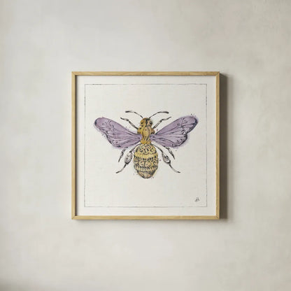 Outdoor Beauties VII Pastel by Daphne Brissonnet. Shown in a natural wood glass frame for a timeless modern aesthetic. Available as an archival giclee rolled canvas, fine art paper, or poster print. SKU 87934a.