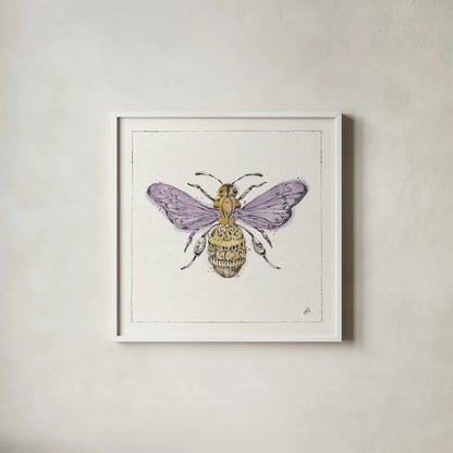 Outdoor Beauties VII Pastel by Daphne Brissonnet. Shown in a crisp white glass frame for a clean and minimalist style. Available as an archival giclee rolled canvas, fine art paper, or poster print. SKU 87934a.