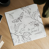 Outdoor Beauties Words I by Daphne Brissonnet. Shown as a detailed flat fine art print, highlighting archival giclee quality. Available as an archival giclee rolled canvas, fine art paper, or poster print. SKU 101077a.