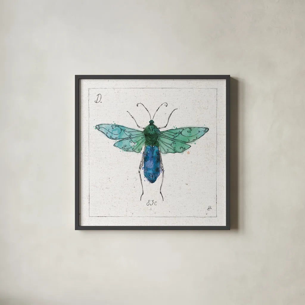 Outdoor Beauties X Color by Daphne Brissonnet. Shown in a sleek black glass frame for a contemporary gallery look. Available as an archival giclee rolled canvas, fine art paper, or poster print. SKU 54842a.