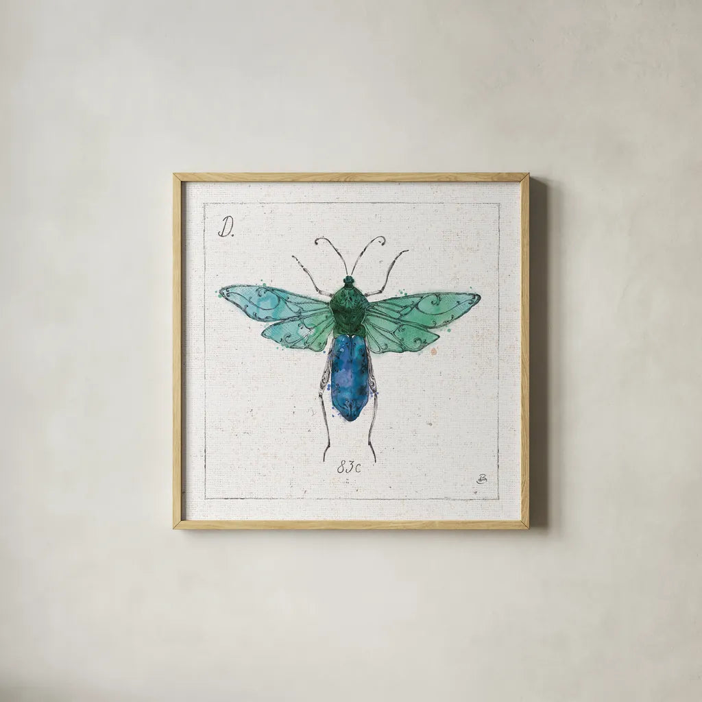 Outdoor Beauties X Color by Daphne Brissonnet. Shown in a natural wood glass frame for a timeless modern aesthetic. Available as an archival giclee rolled canvas, fine art paper, or poster print. SKU 54842a.