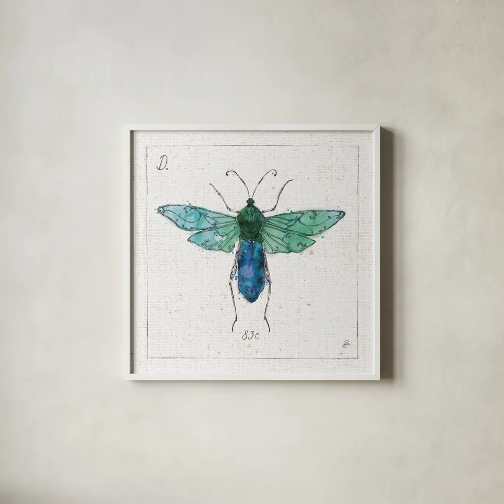 Outdoor Beauties X Color by Daphne Brissonnet. Shown in a crisp white glass frame for a clean and minimalist style. Available as an archival giclee rolled canvas, fine art paper, or poster print. SKU 54842a.