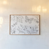 Outdoor Beauties XI by Daphne Brissonnet. shown as a paper print in a natural frame. Available as a archival giclee rolled canvas, fine art paper, or poster print. SKU 101079i.