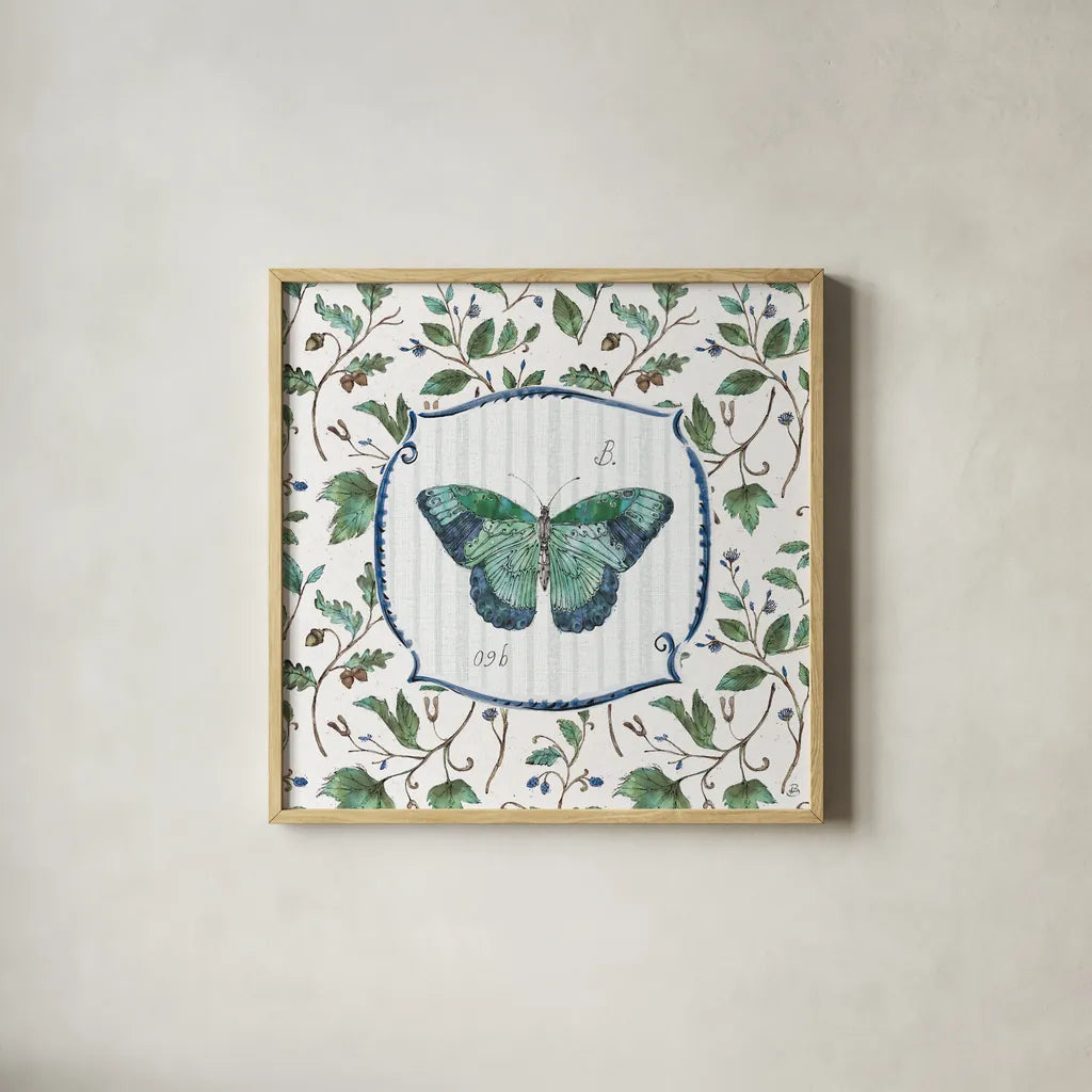 Outdoor Beauties XI Color by Daphne Brissonnet. Shown in a natural wood glass frame for a timeless modern aesthetic. Available as an archival giclee rolled canvas, fine art paper, or poster print. SKU 58516a.