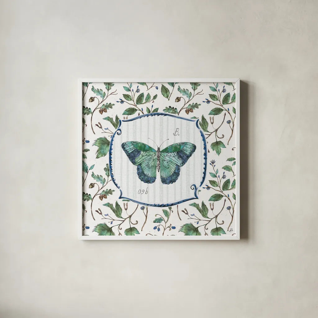 Outdoor Beauties XI Color by Daphne Brissonnet. Shown in a crisp white glass frame for a clean and minimalist style. Available as an archival giclee rolled canvas, fine art paper, or poster print. SKU 58516a.