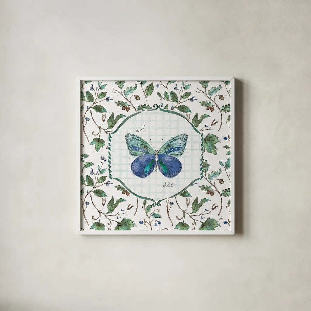 Outdoor Beauties XII Color by Daphne Brissonnet. Shown in a crisp white glass frame for a clean and minimalist style. Available as an archival giclee rolled canvas, fine art paper, or poster print. SKU 58517a.