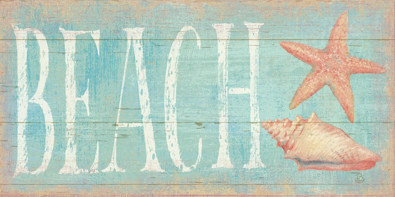 Pastel Beach with Pink by Daphne Brissonnet